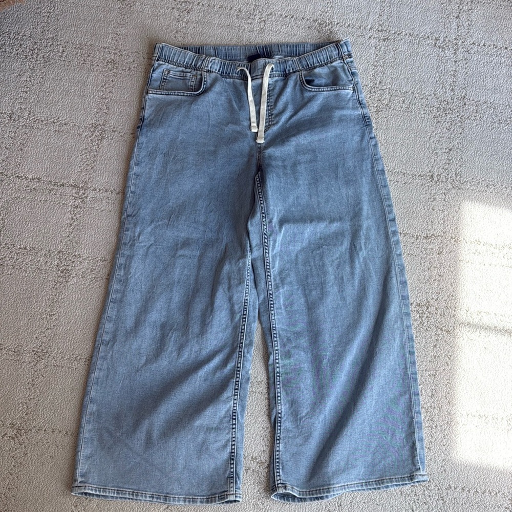 GAP easy denim pull on jeans large petite - Picture 1 of 4